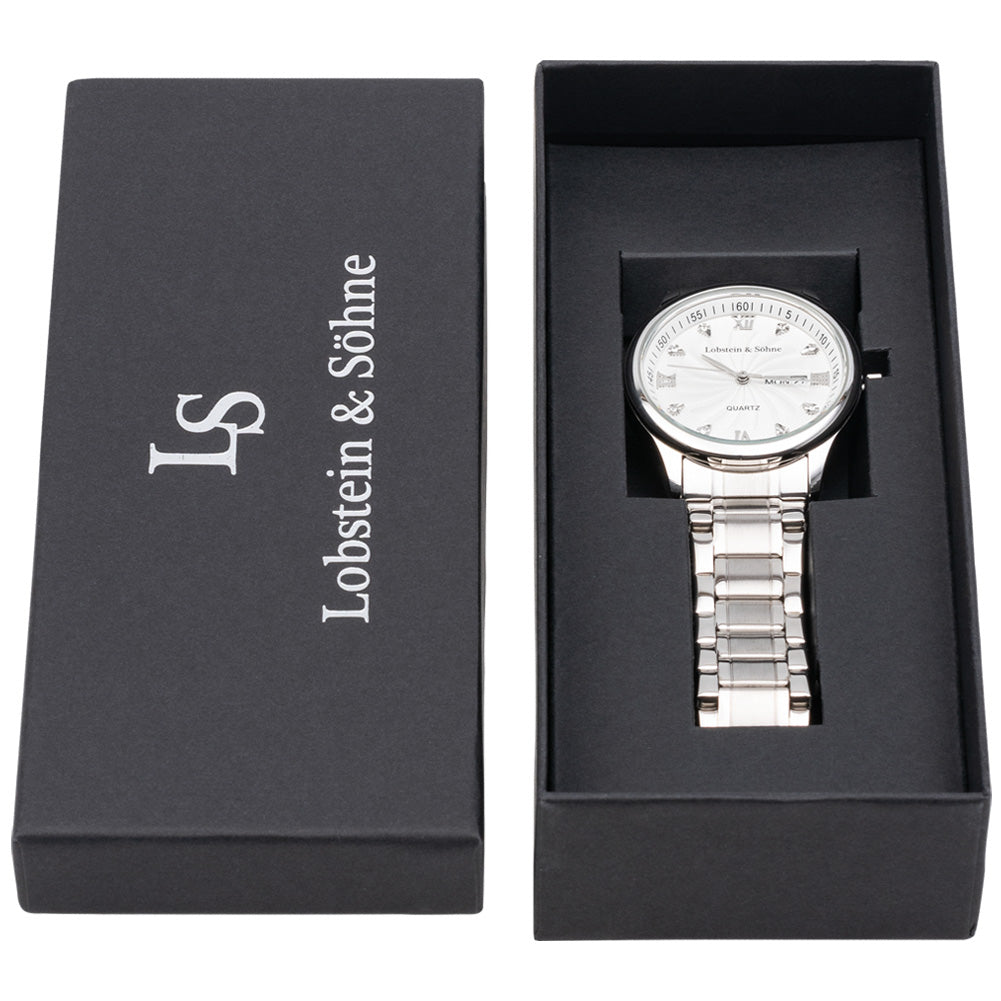 Lobstein & Söhne® "Leopold" Horloge zilver/wit