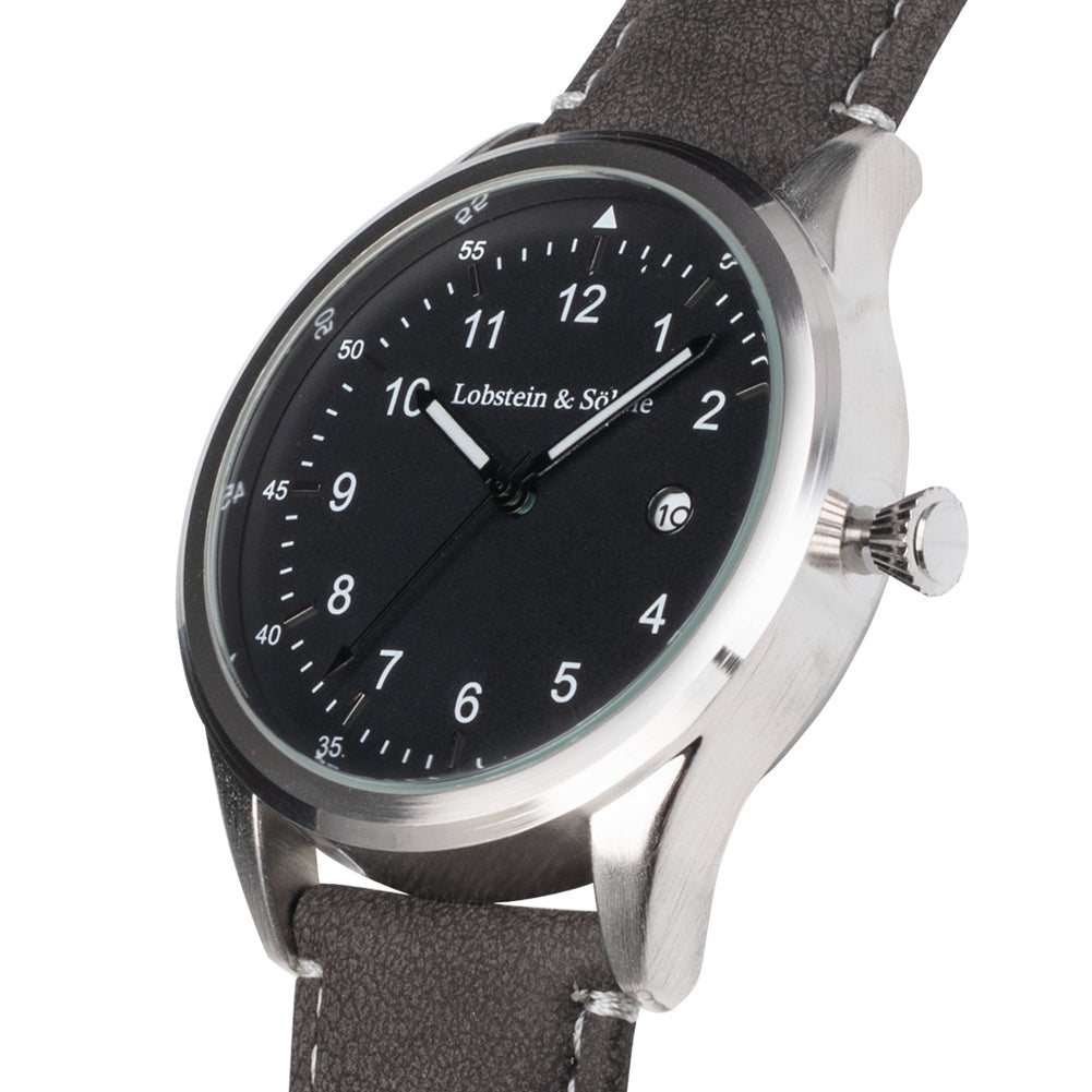 Lobstein & Söhne® "Gustav" Horloge donkergrijs