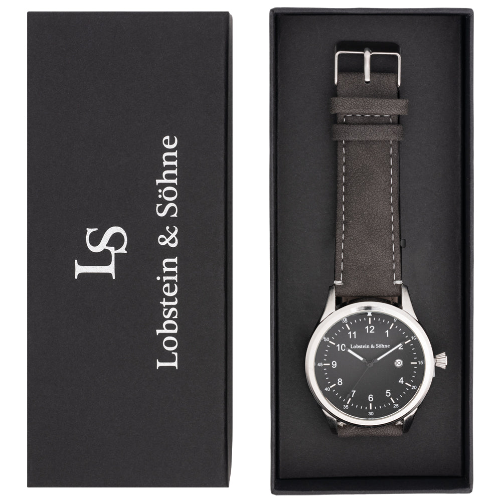 Lobstein & Söhne® "Gustav" Horloge donkergrijs