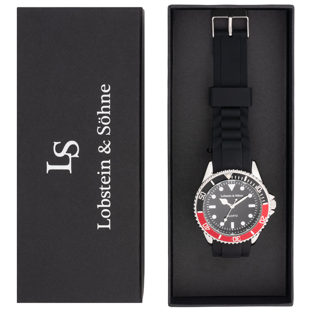 Lobstein & Söhne® "Konstantin" Horloge zwart/rood