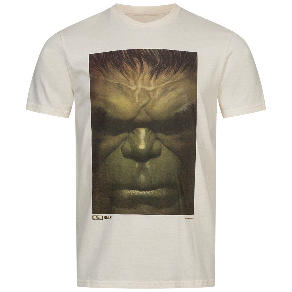 HULK Marvel Face Heren T-shirt MAMTS038NAT