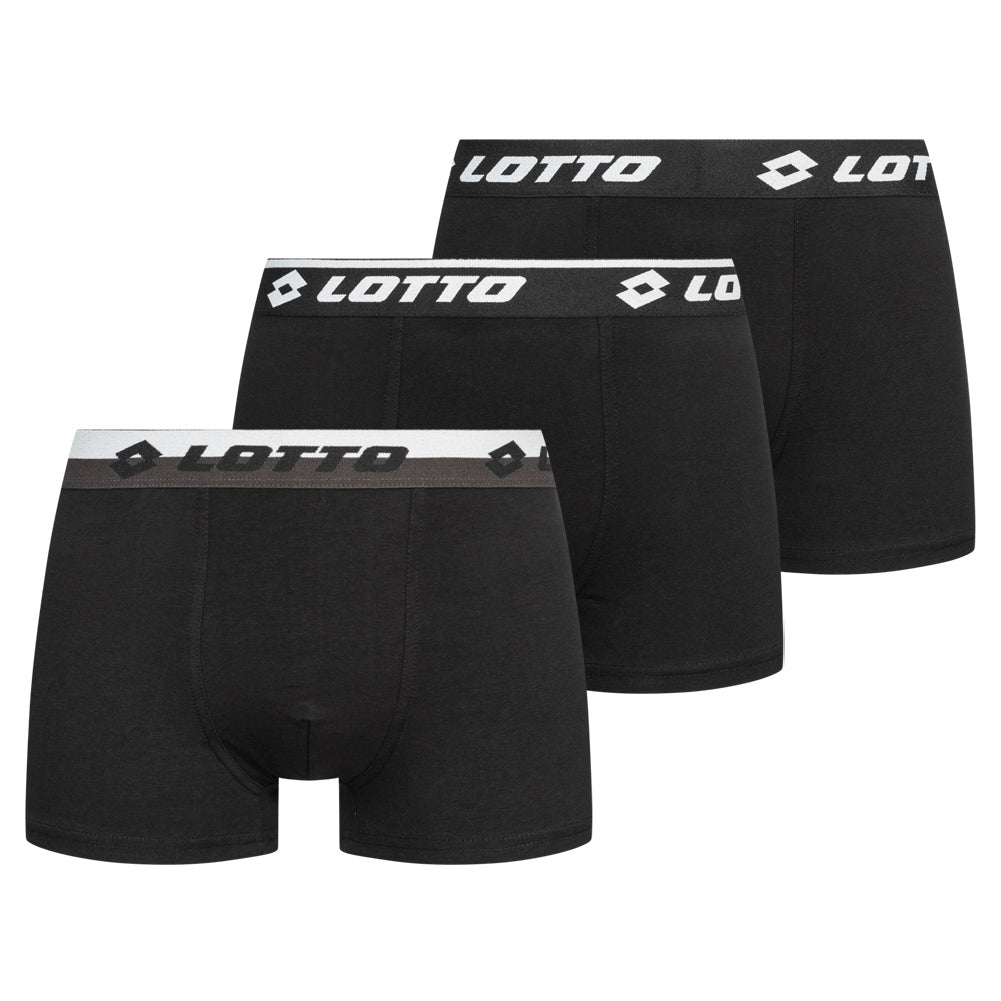 Lotto Retro Heren Boxershorts 3-pack zwart MBXX1002NET-BLACK