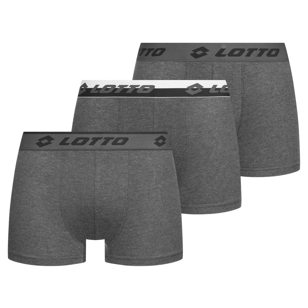 Lotto Retro Heren Boxershorts 3-pack grijs MBXX1002NET-GREY