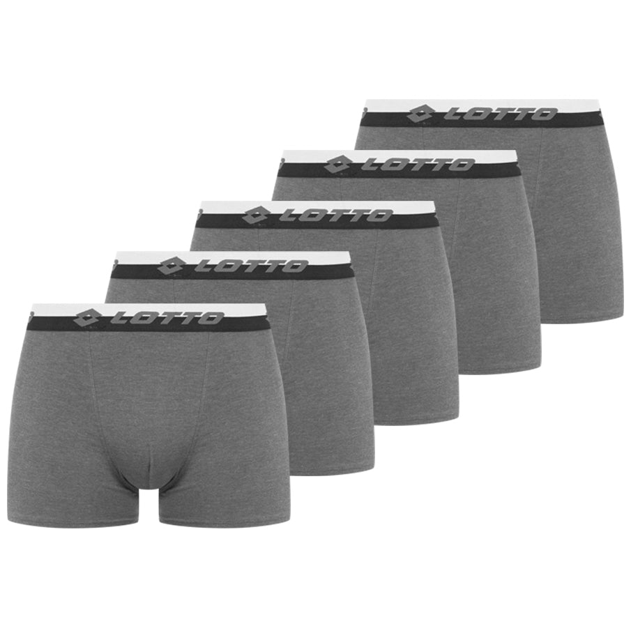 Lotto Retro Boxershorts voor heren 5-pack antraciet MBXY10001REW-ANTRA