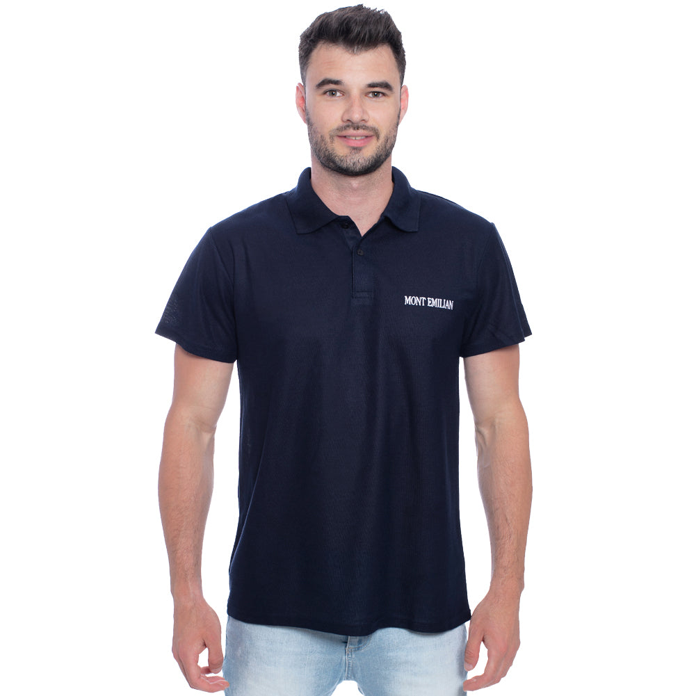 MONT EMILIAN "Caen" Heren Basic Poloshirt marineblauw