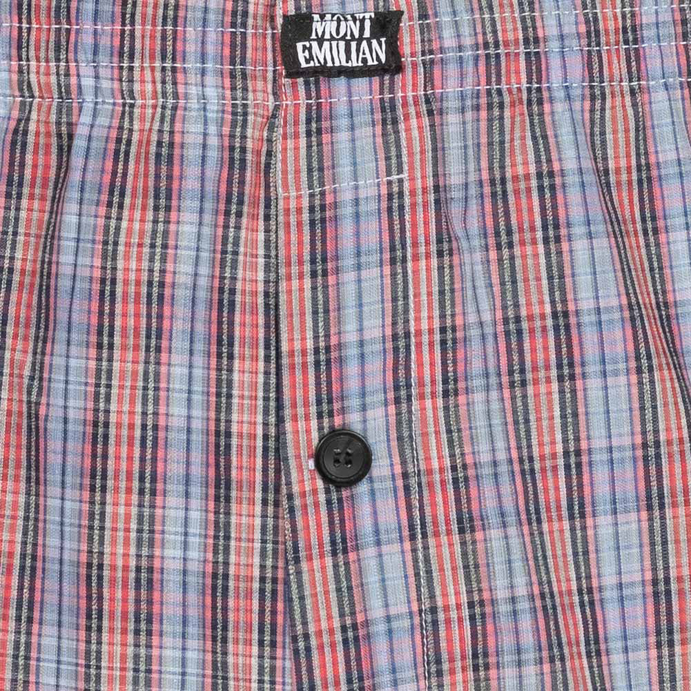 MONT EMILIAN "Nantes" heren American boxershorts 2-pack blauw/ruit