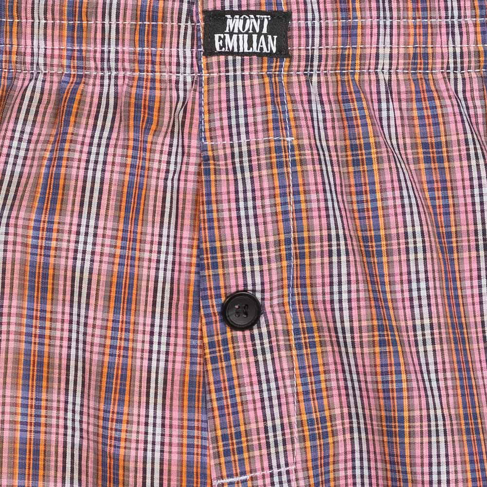 MONT EMILIAN "Nantes" Heren Amerikaanse boxershorts 2-pack rood/ruit