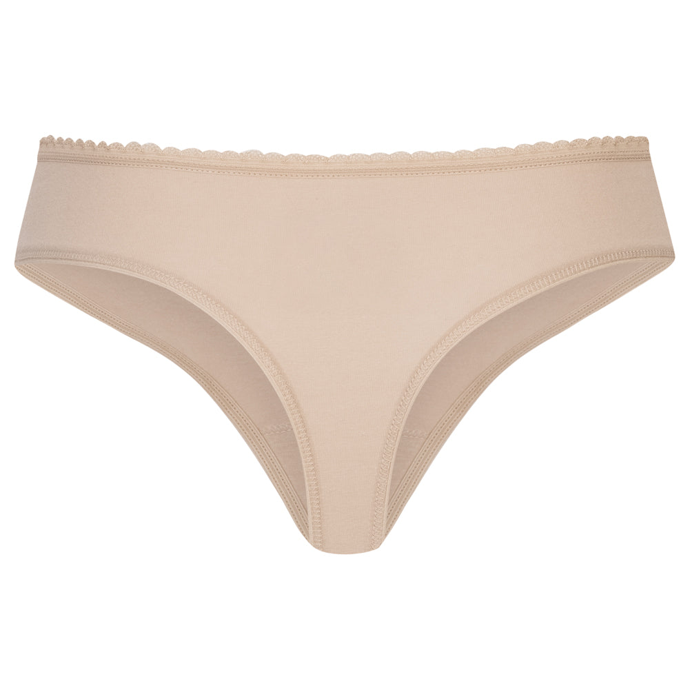 MONT EMILIAN "Nimes" Dames Tanga 6-pack beige