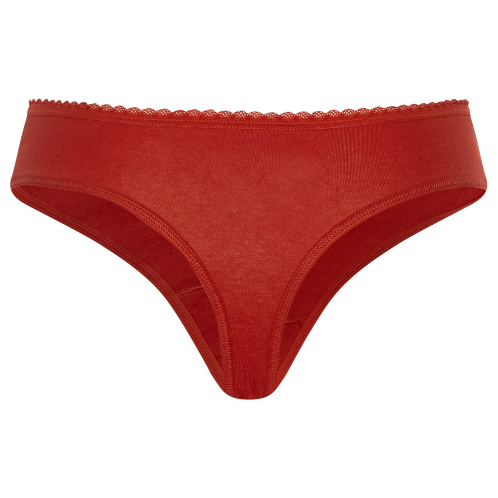 MONT EMILIAN "Nimes" Dames Tanga 6-pack rood