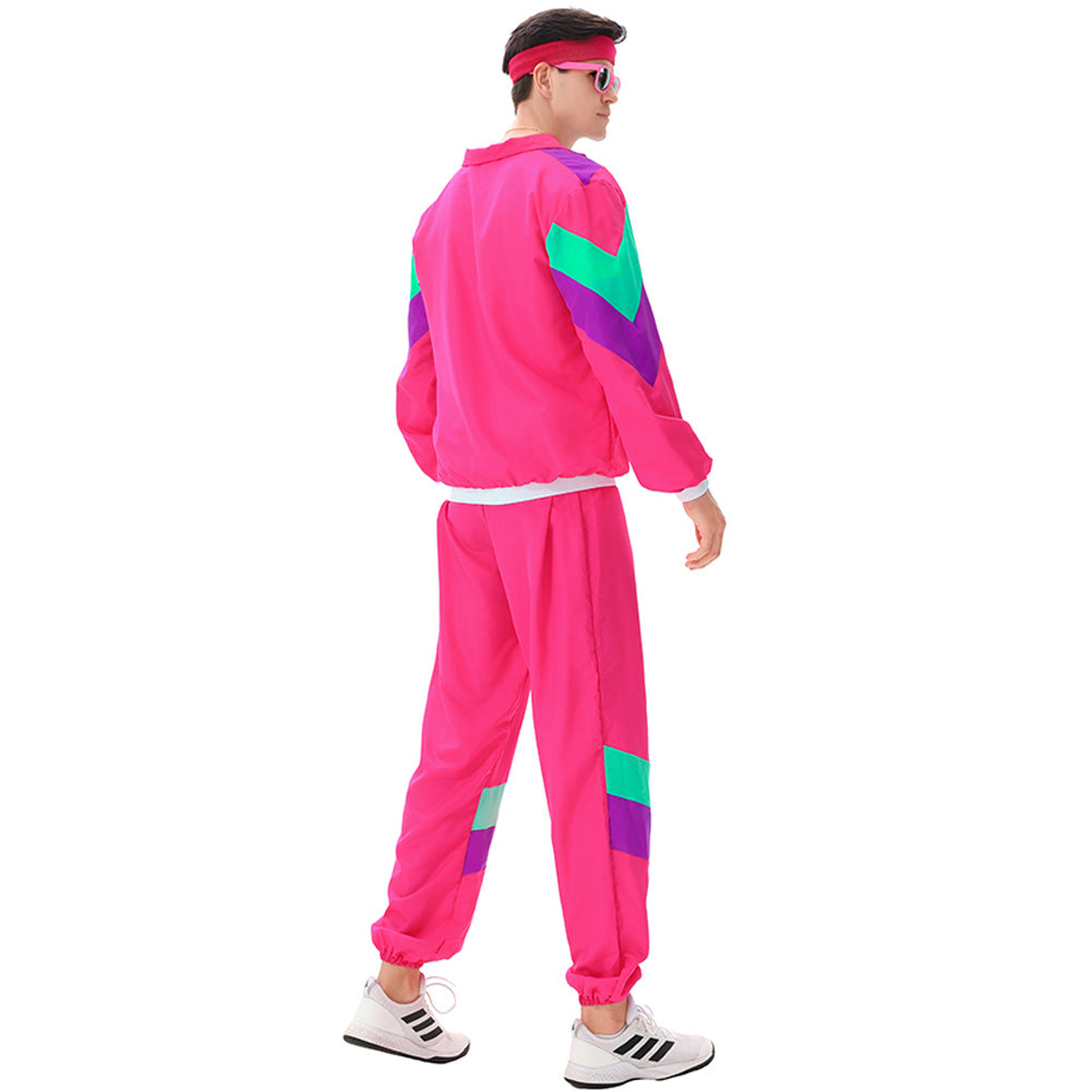 MAASKANTJE "Robby" Retro Jaren 90 Trainingspak Kostuum roze