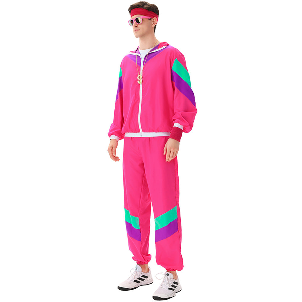 MAASKANTJE "Robby" Retro Jaren 90 Trainingspak Kostuum roze