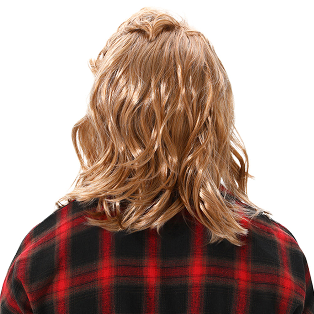 MAASKANTJE "Mongo" Retro Mullet Vokuhila Pruik blond