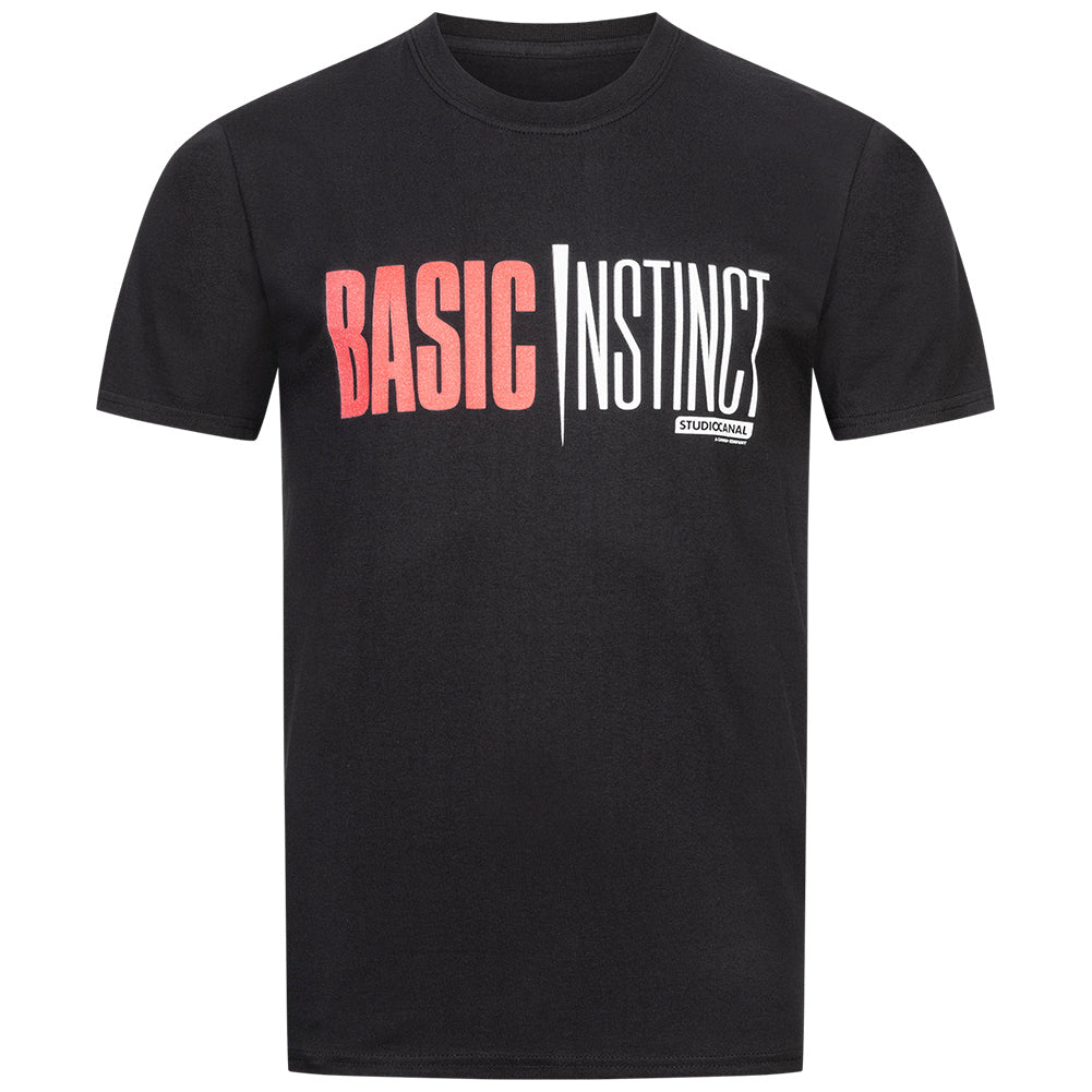 BASIC INSTINCT Logo T-shirt voor heren MLMTS007BLK