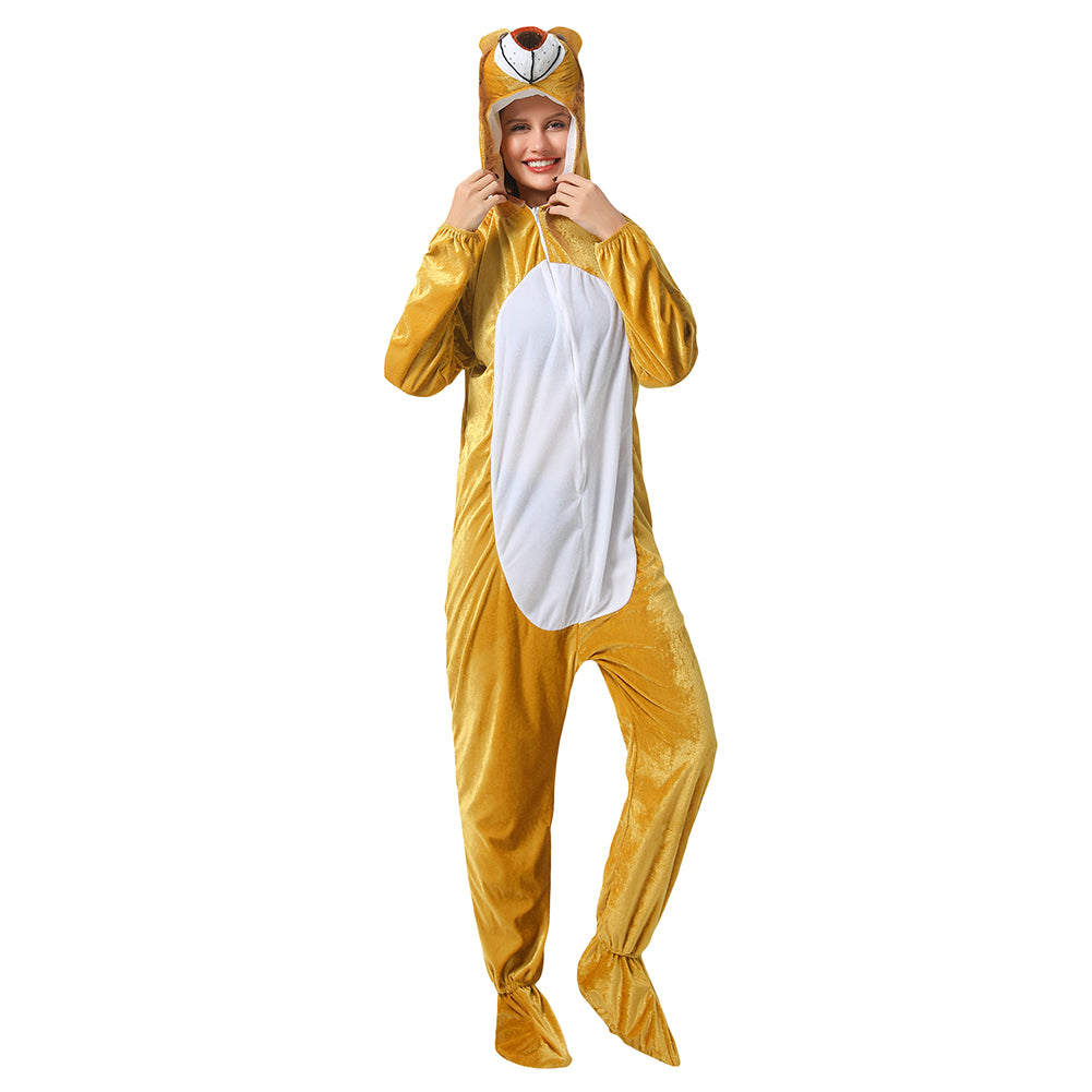 Leeuw Jumpsuit Unisex Kostuum MIESEPETER®