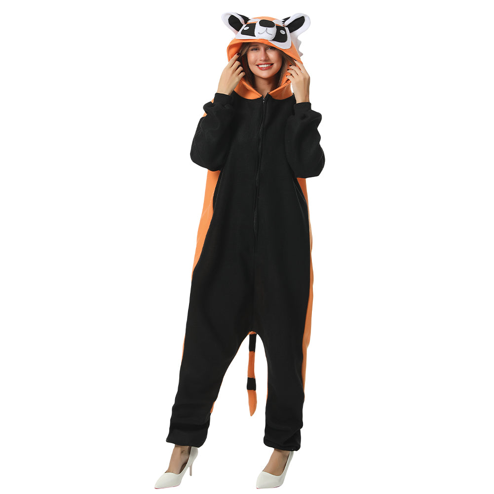 Rode Panda Jumpsuit Uniseks Kostuum MIESEPETER®