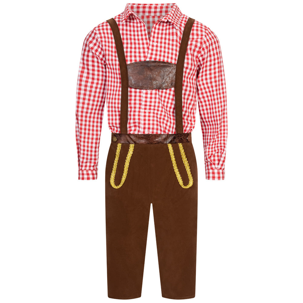 Trachtenpak Heren Oktoberfest-kostuum MIESEPETER® rood