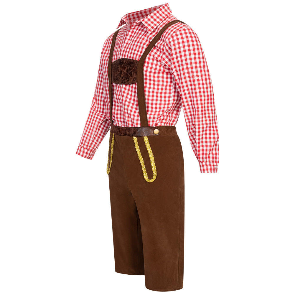Trachtenpak Heren Oktoberfest-kostuum MIESEPETER® rood