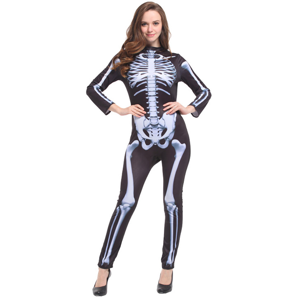 "Mrs. Skeleton" Jumpsuit Dames Kostuum MIESEPETER®