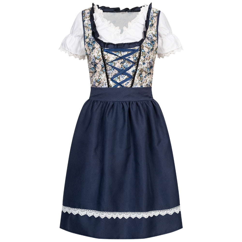 Dirndl dames oktoberfeestkostuum MIESEPETER® blauw