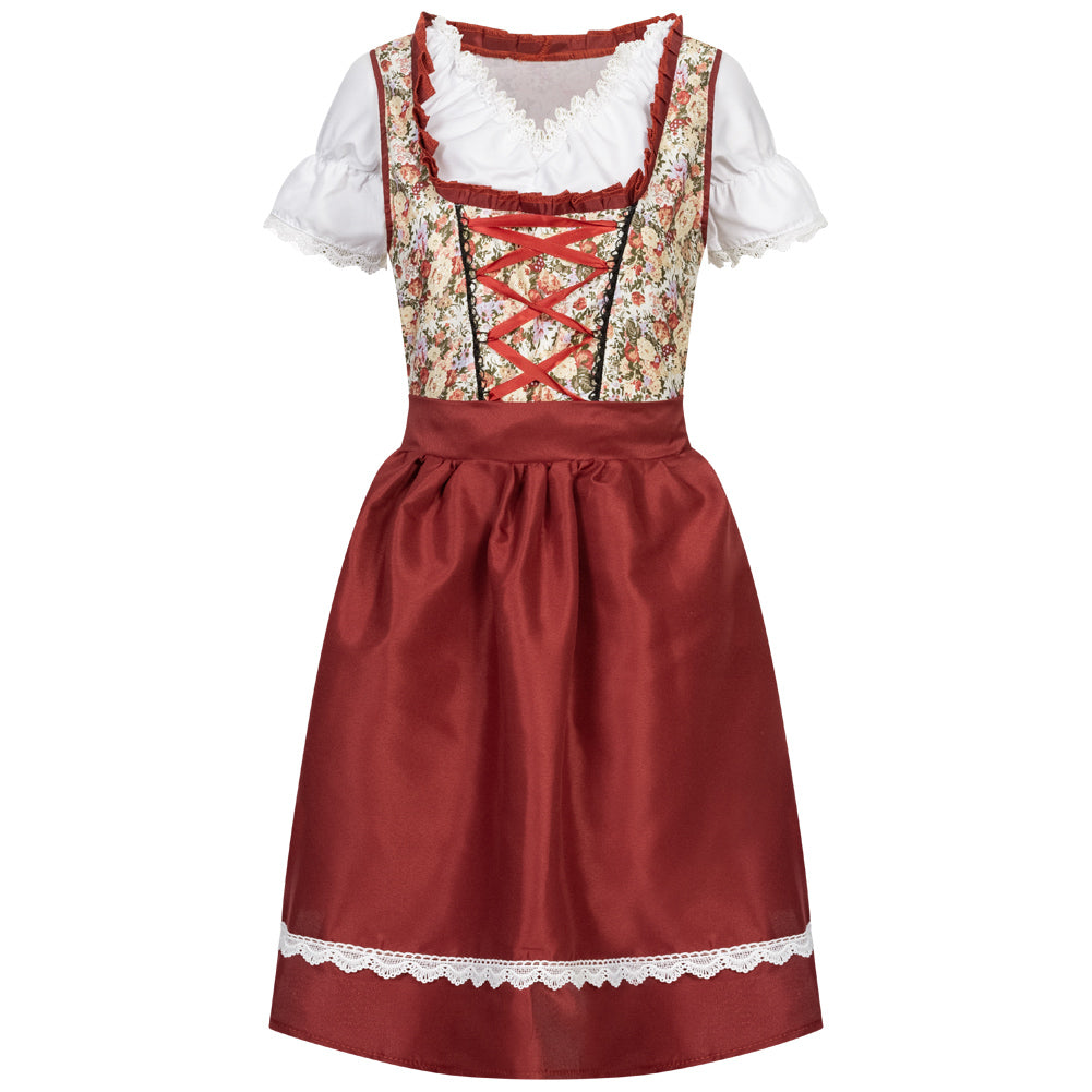 Dirndl Dames Oktoberfest-kostuum MIESEPETER® bordeauxrood