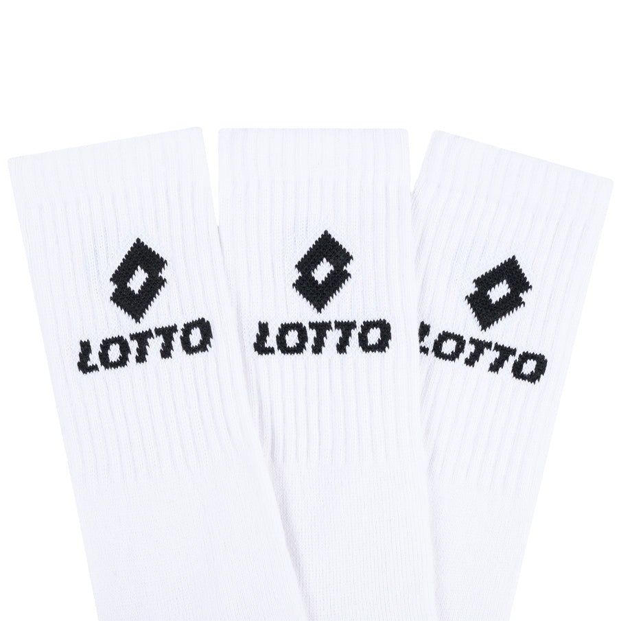 Lotto Sportsokken Uniseks 3 paar wit MSKZ10029-White