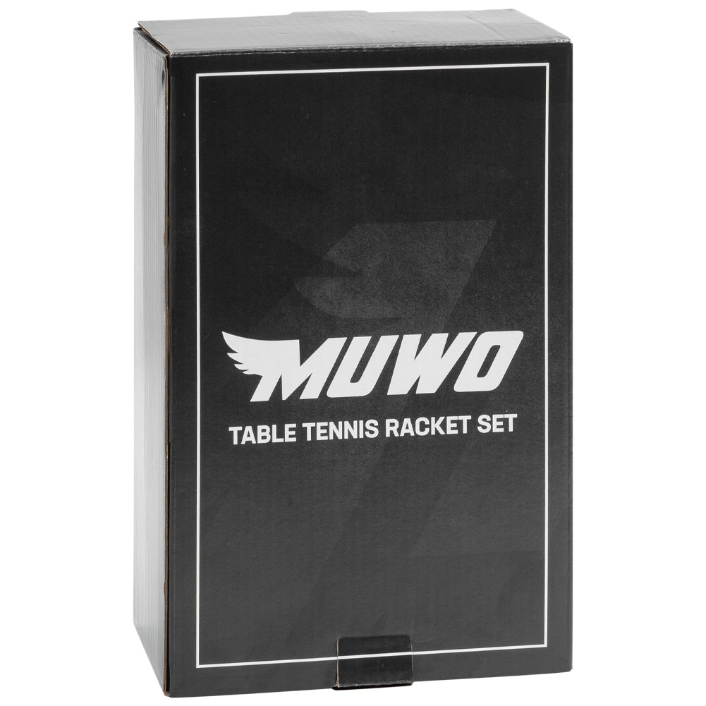 MUWO 2-delige tafeltennisbatjesset met net en 3 balletjes