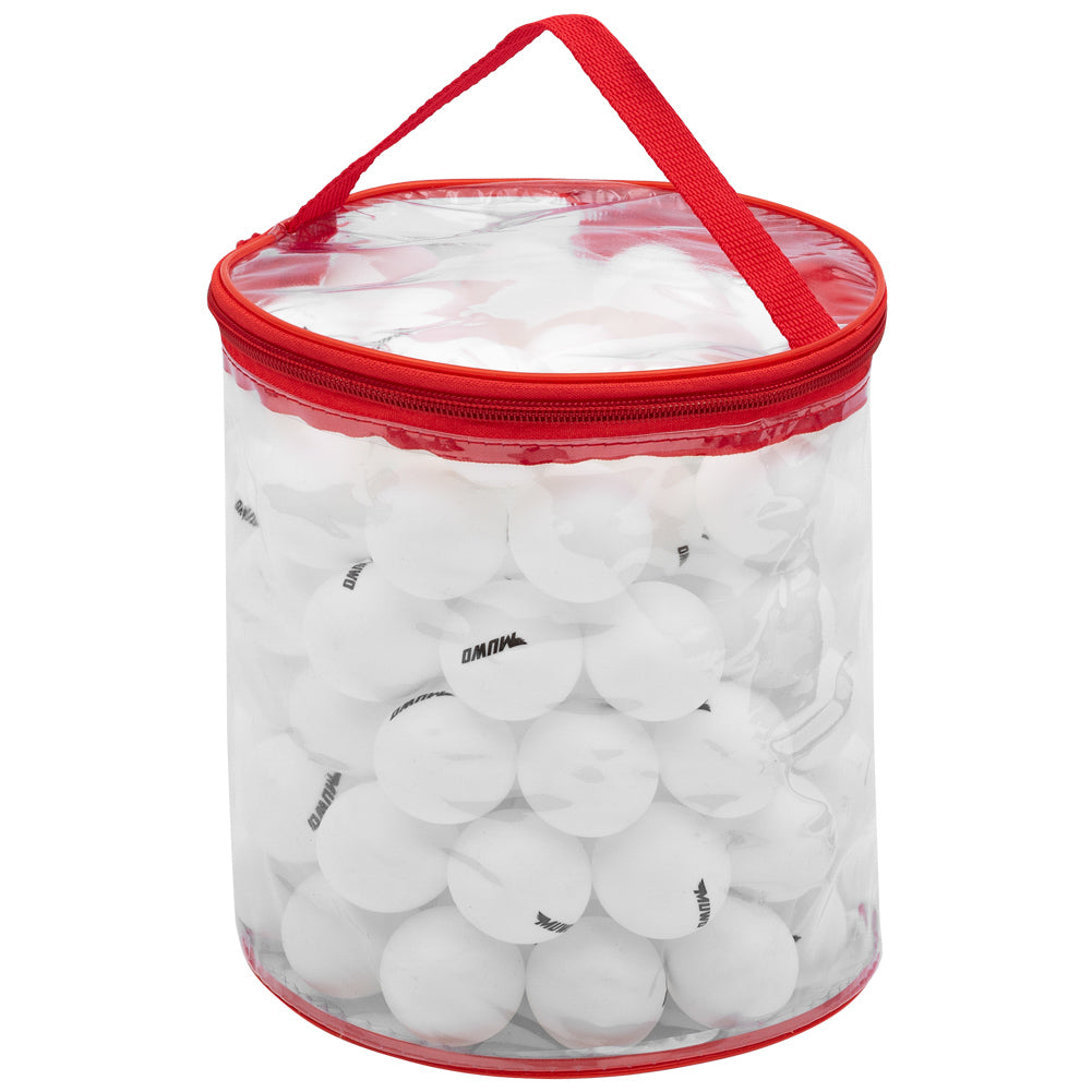 MUWO Tafeltennisballen Set 100 Stuks incl. Tas