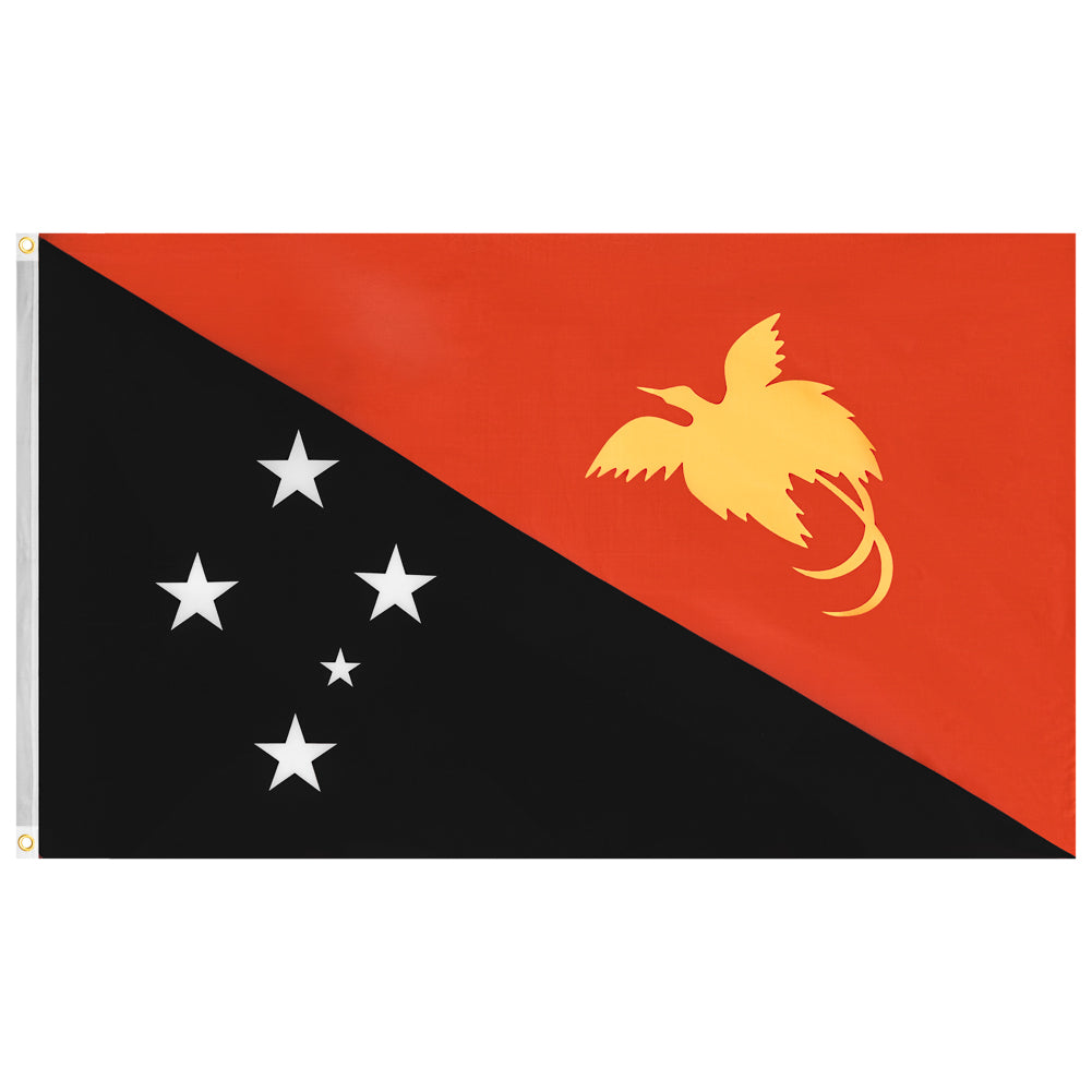 Papoea-Nieuw-Guinea MUWO "Nations Together" Vlag 90x150cm