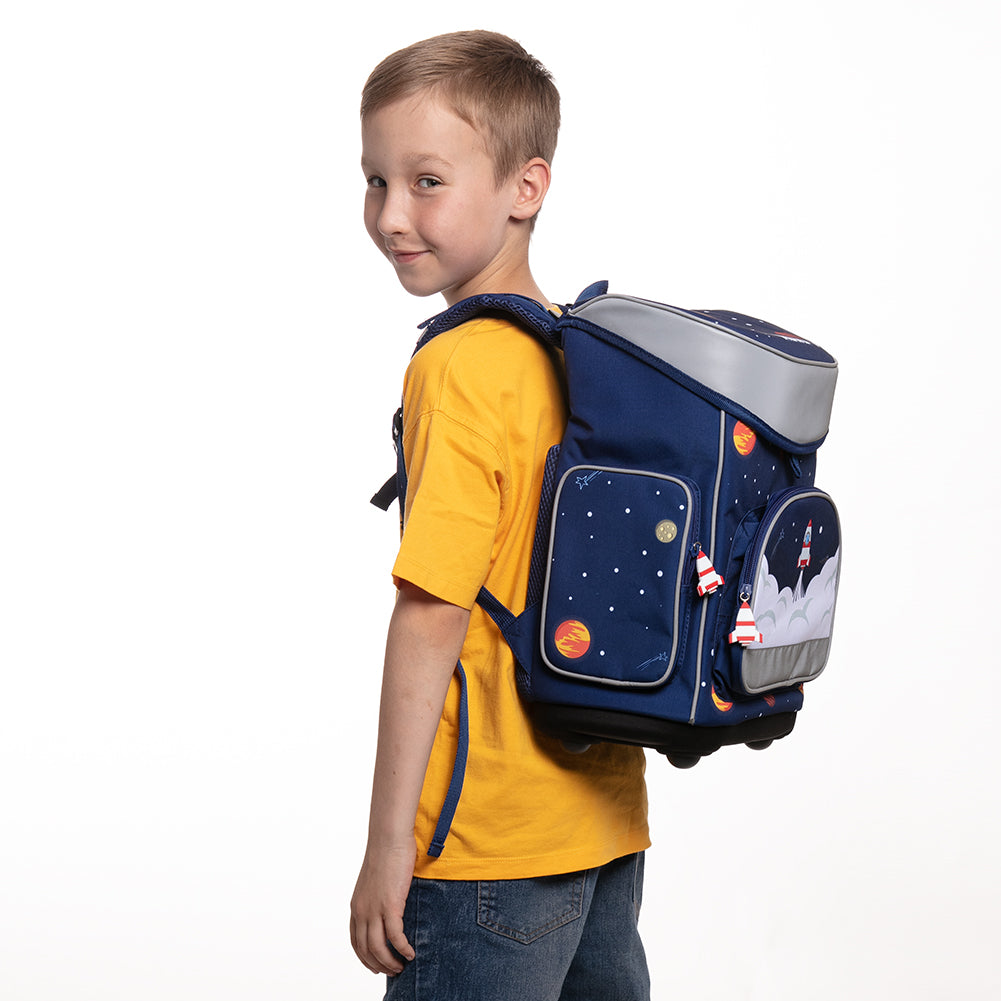 MUWO "Lil Elon" Schooltassenset voor kinderen, 5-delig
