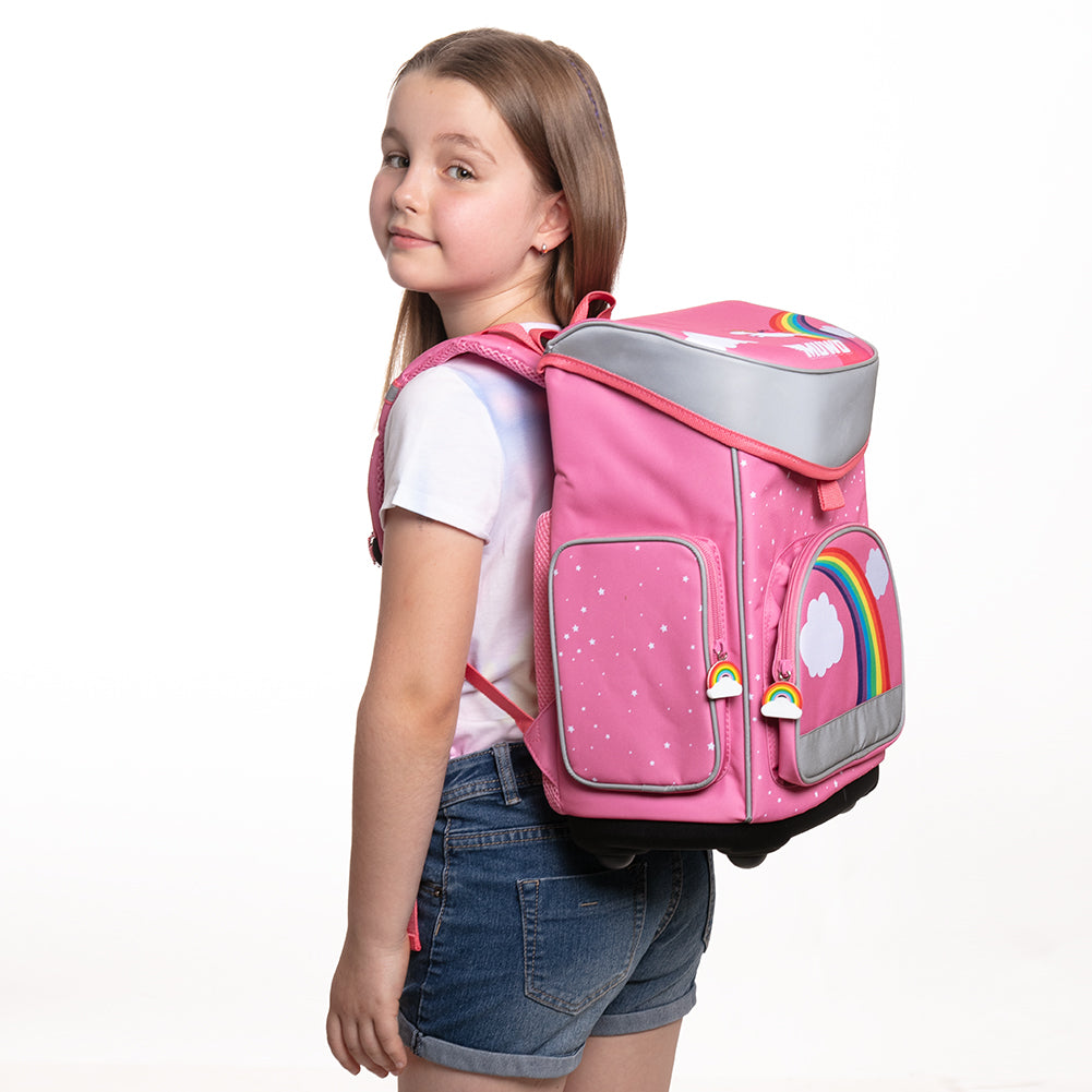 MUWO "Lil Unicorn" 5-delige schooltassenset voor kinderen