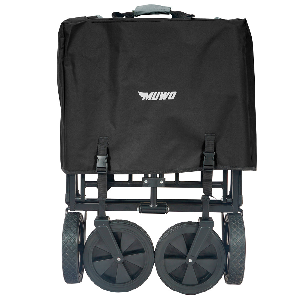 MUWO opvouwbare bolderwagen 100 L, max. 110 kg zwart