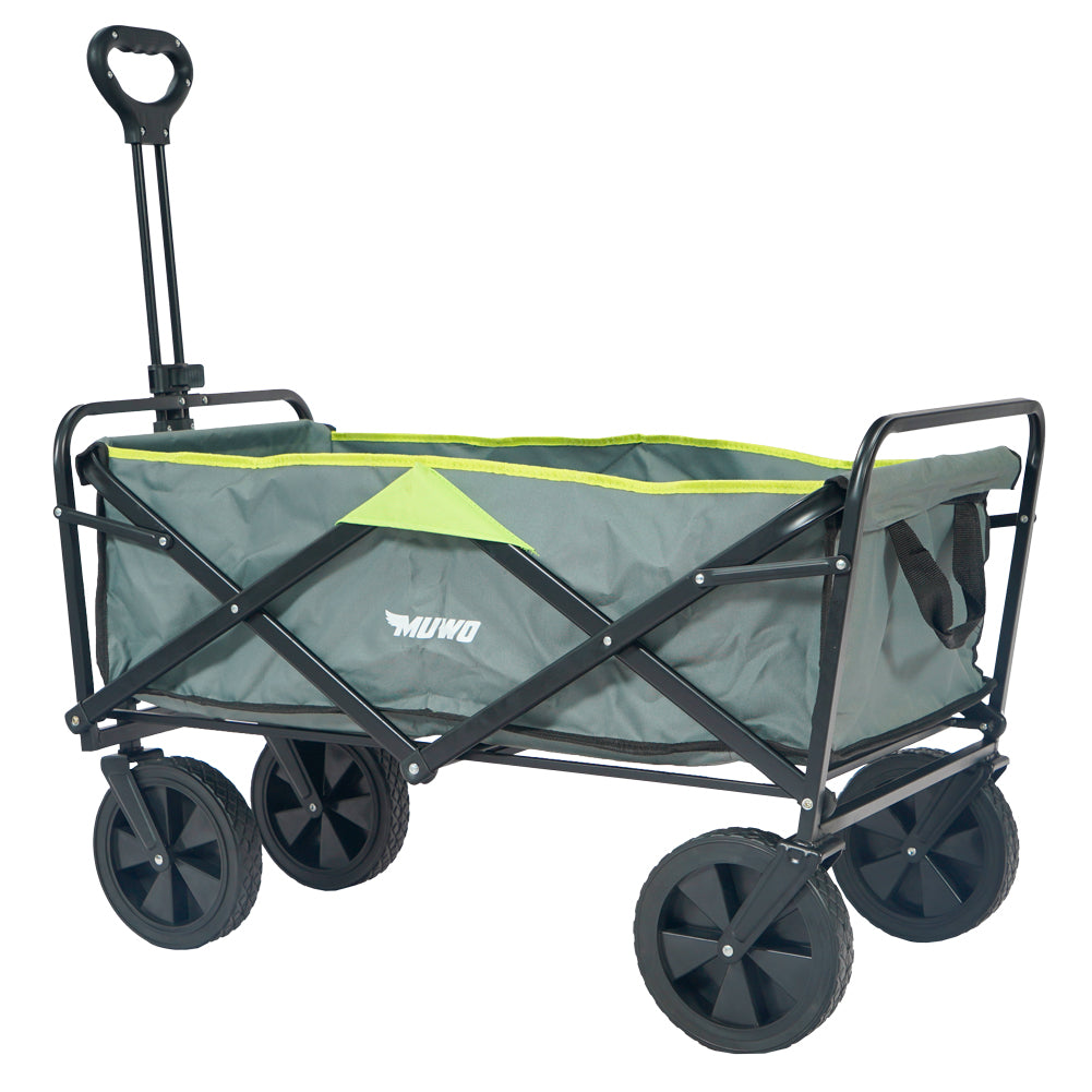 MUWO opvouwbare bolderkar 100 L, max. 110 kg groen