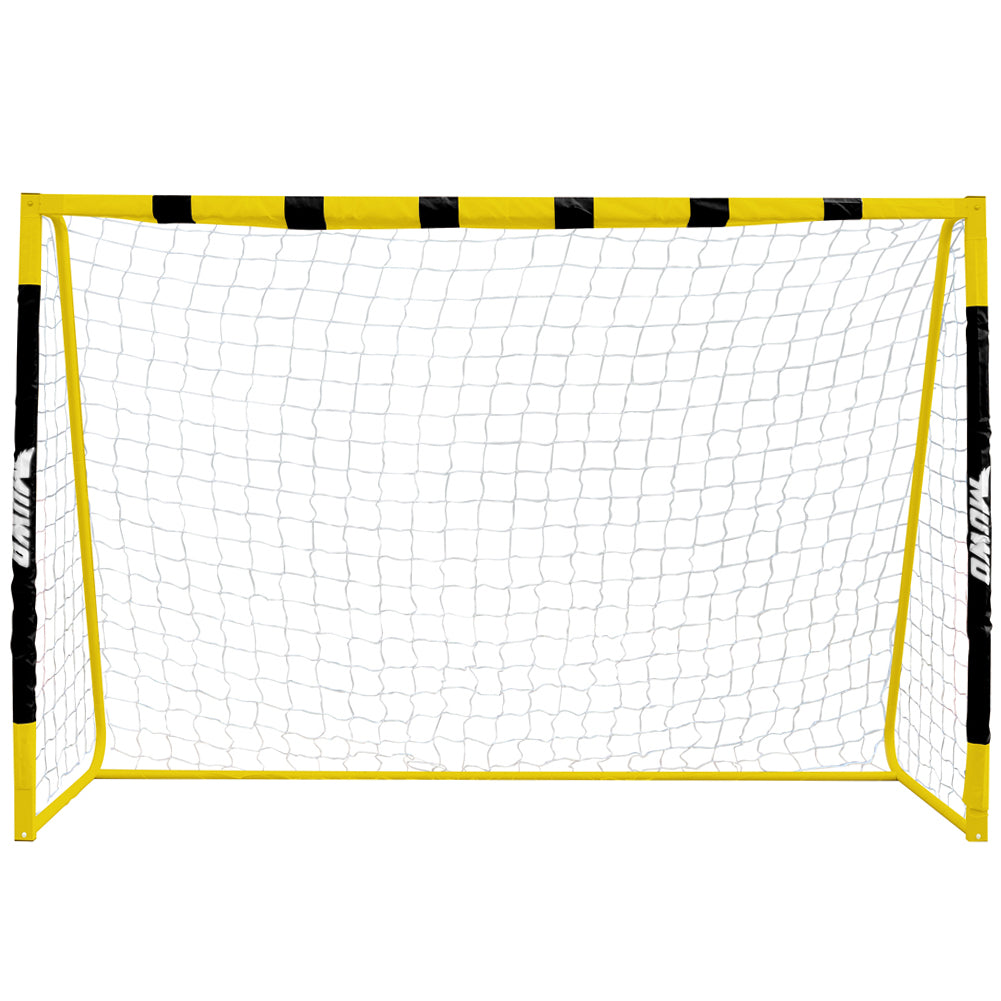 MUWO groot voetbaldoel staal 3 x 2 m zwart/geel