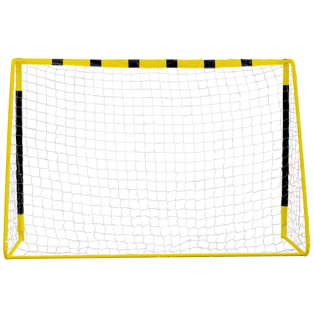 MUWO groot voetbaldoel staal 3 x 2 m zwart/geel