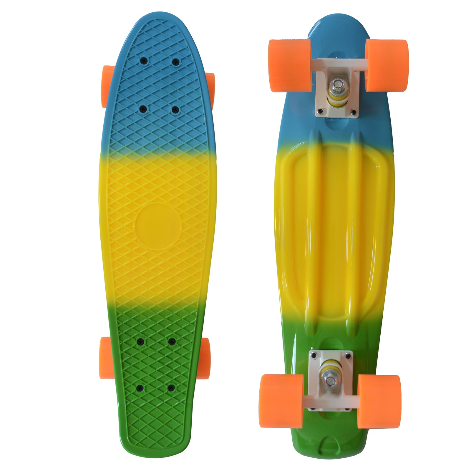 MUWO "Cruiser" Penny Board Mini Skateboard geel