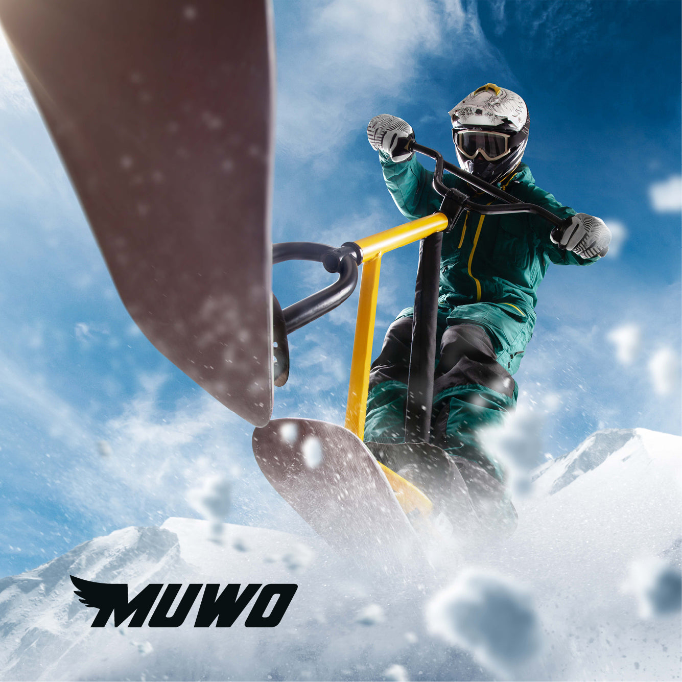 MUWO "Snowglider" Kinderstuurslee rood