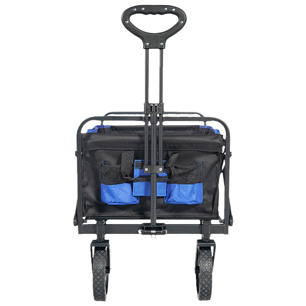 MUWO opvouwbare bolderwagen 100 L, max. 110 kg blauw/zwart
