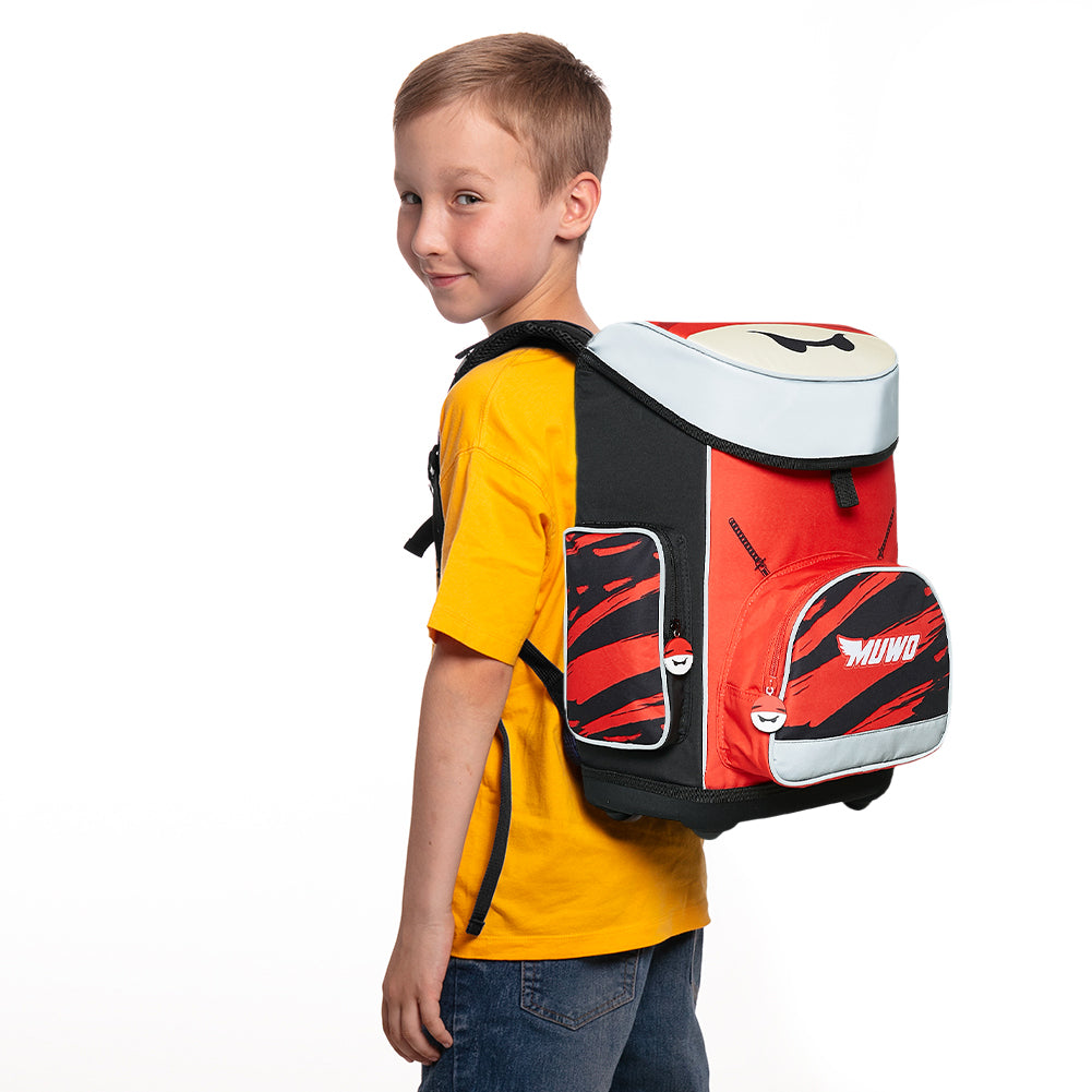 MUWO "Lil Ninja" schooltassenset 5-delig voor kinderen
