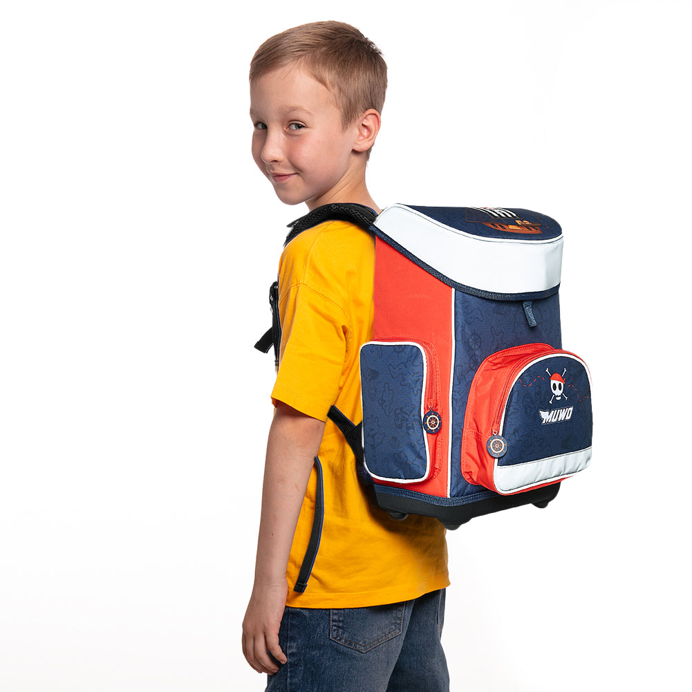 MUWO "Lil Pirate" schooltassenset 5-delig