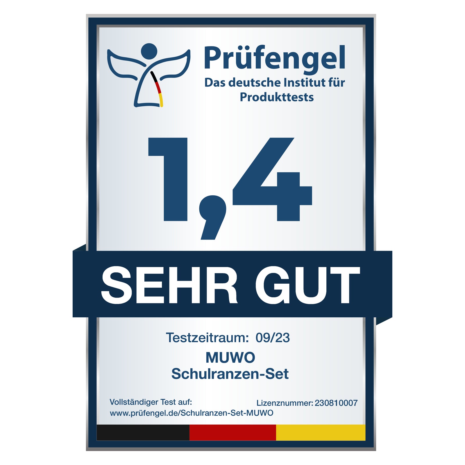 MUWO "Lil Officer" Kinder Schooltassenset 5-delig.