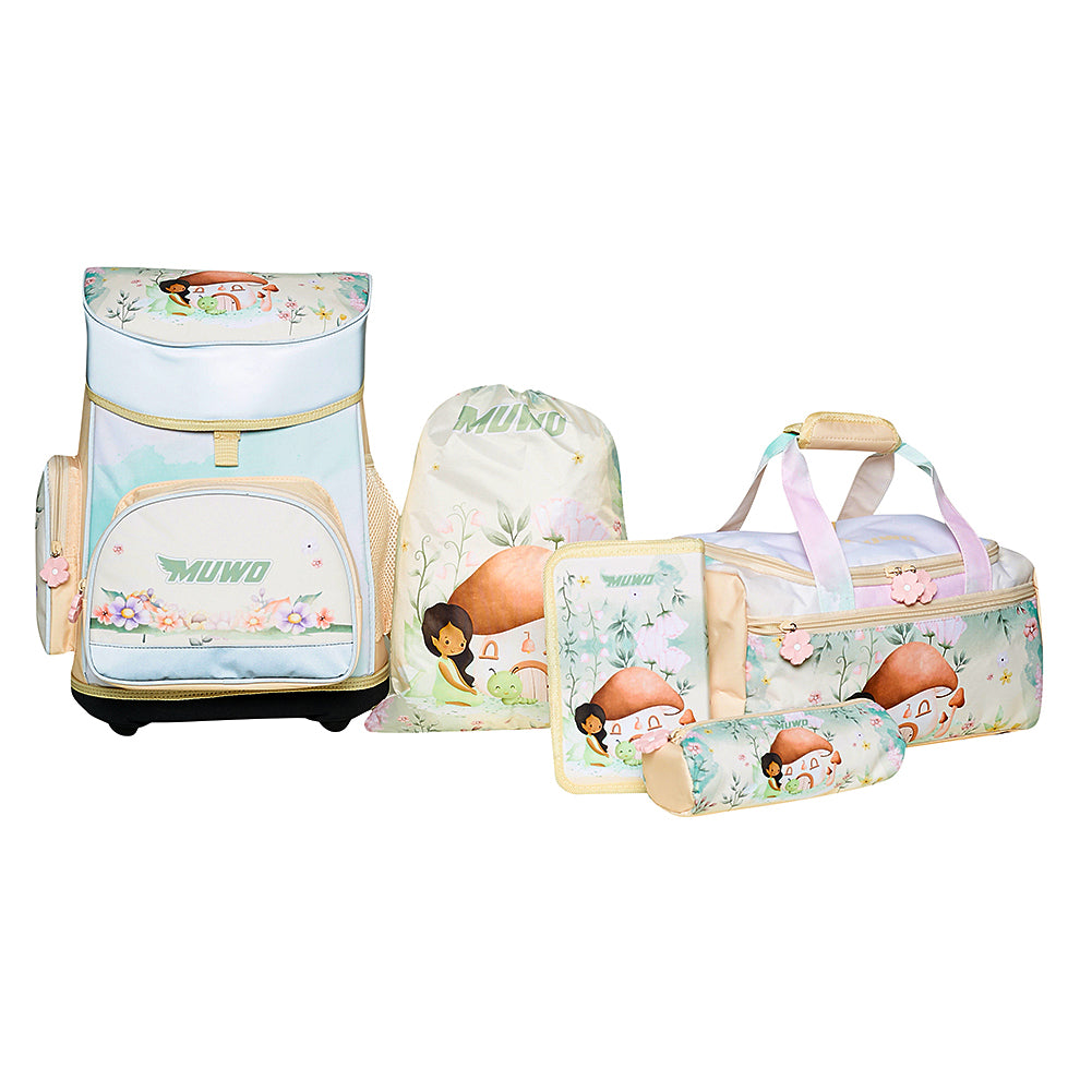 MUWO "Lil Fairy" Kinder Schooltassenset 5-delig