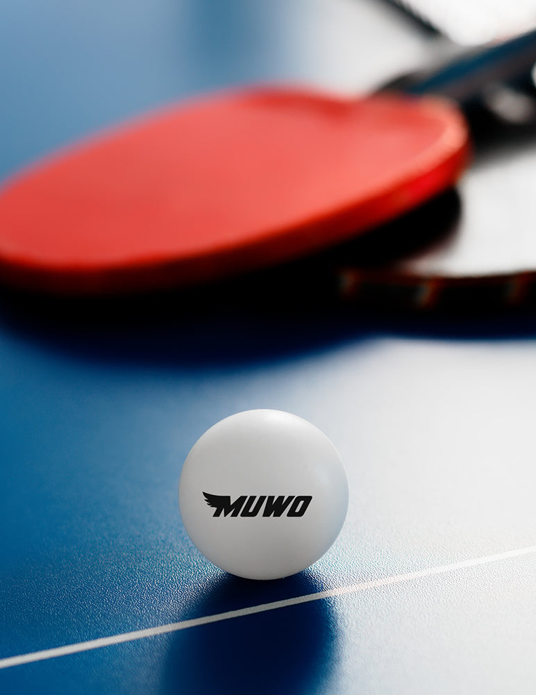MUWO Tafeltennisballen Set 100 Stuks incl. Tas