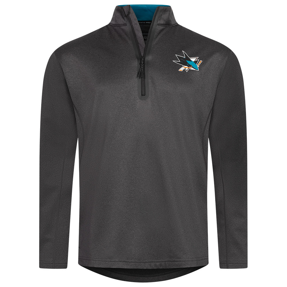 San Jose Sharks NHL Fanatics Heren Sweatshirt met 1/4 rits NL63999B2GEHJ5