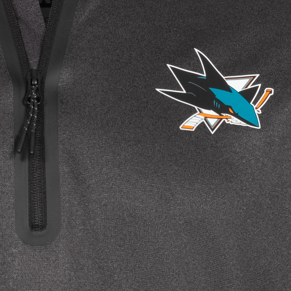 San Jose Sharks NHL Fanatics Heren Sweatshirt met 1/4 rits NL63999B2GEHJ5