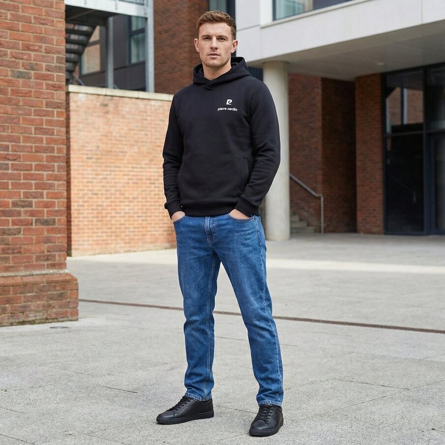 Pierre Cardin Hoodie Heren Capuchon Sweatshirt O103219-001-B000