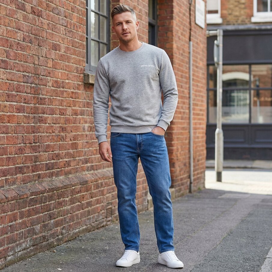 Pierre Cardin Ronde Hals Crew Heren Sweatshirt O103221-J826