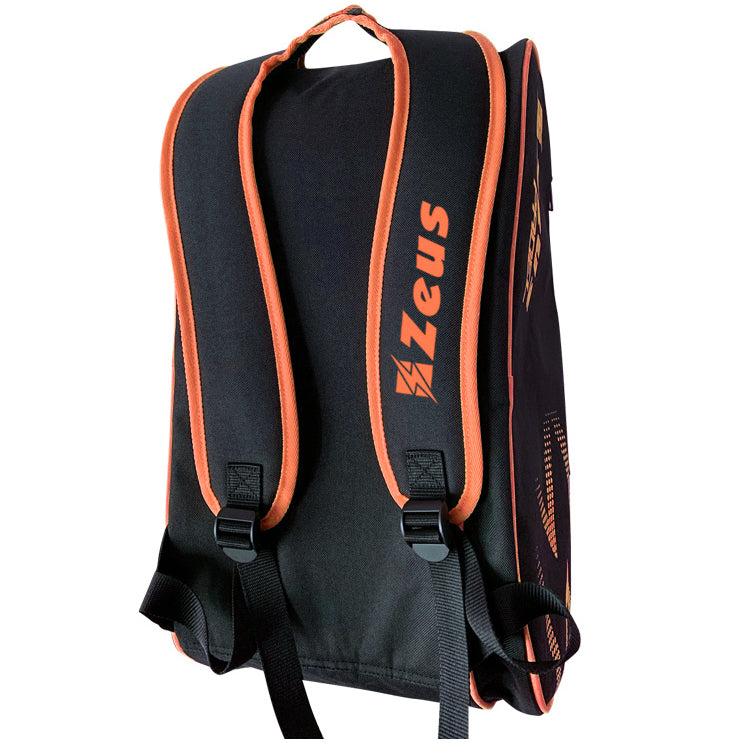Zeus Padel Tas Padelracket Tas zwart oranje