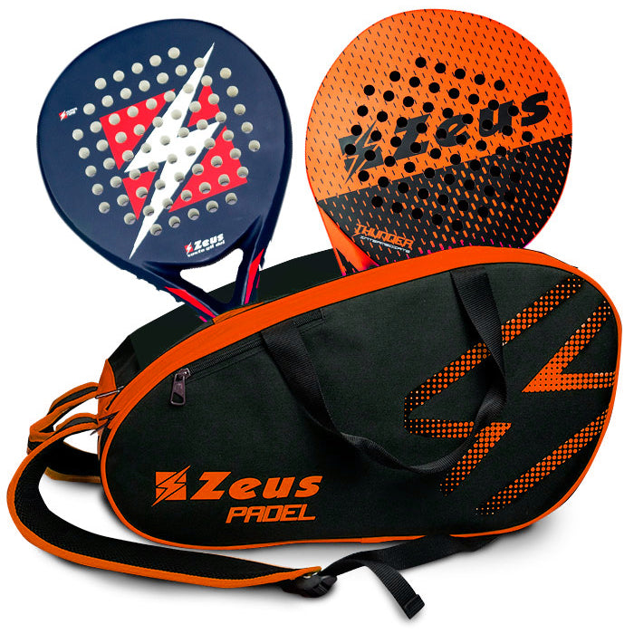 Zeus Padel Tas Padelracket Tas zwart oranje