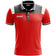 Zeus Vesuvio Heren Poloshirt rood grijs – S