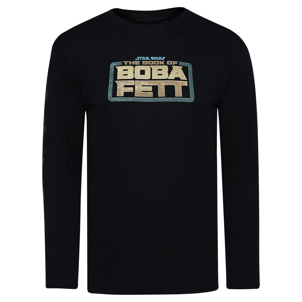 STAR WARS Boba Fett Heren T-shirt Lange mouwen POMLT487BLK